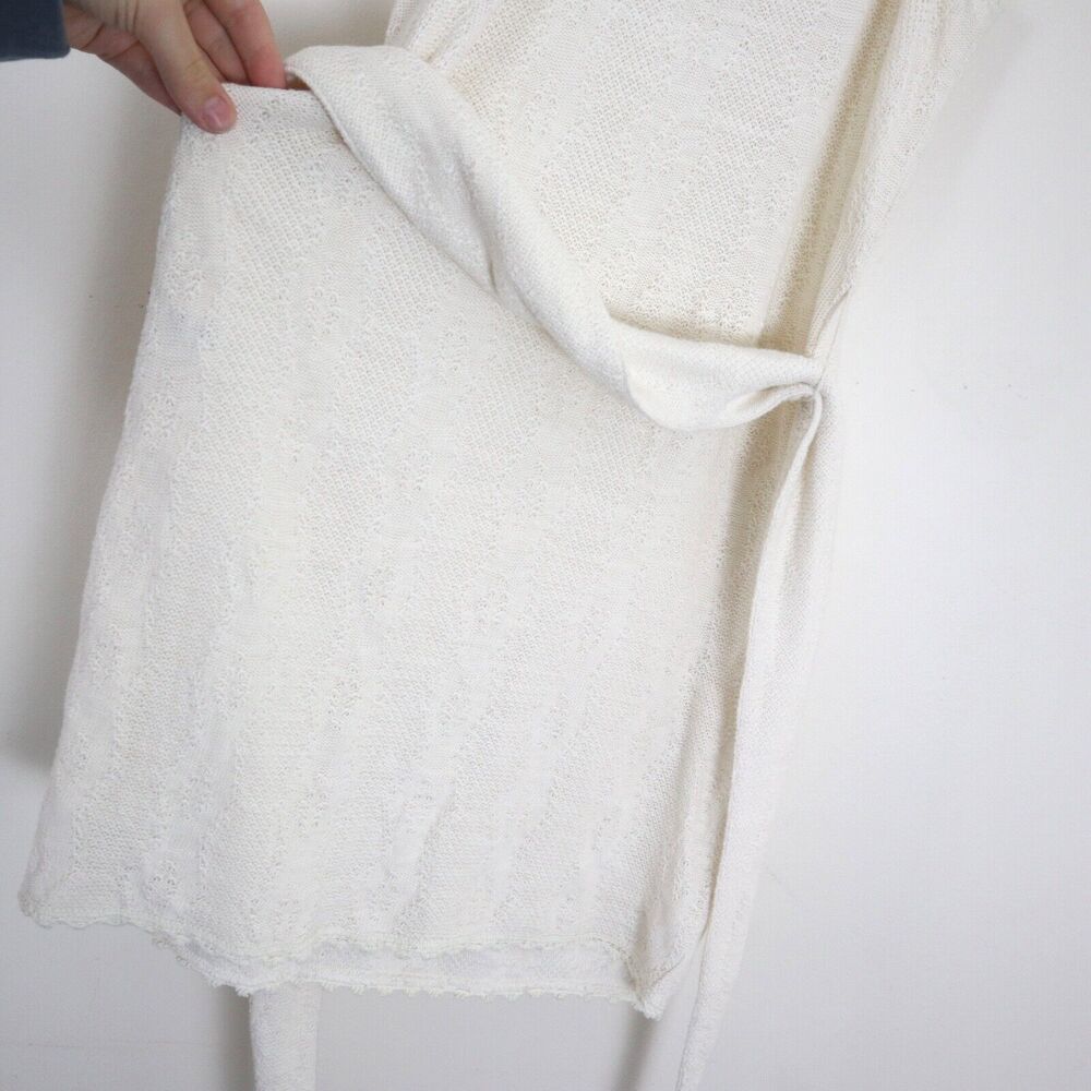 NWT Tularosa Size S 'Meave' Crochet Knit Mini Dress Cream Tie Shoulder Belted - Picture 12 of 12